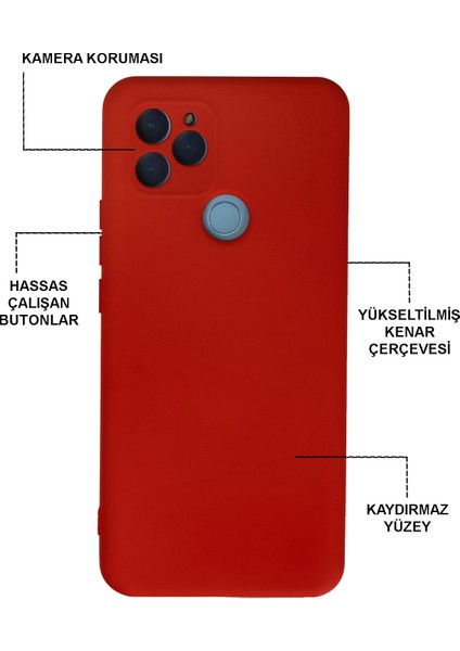 General Mobile GM22 Kapak Kamera Korumalı Içi Kadife Lansman Silikon Kılıf - Gri fiyatları