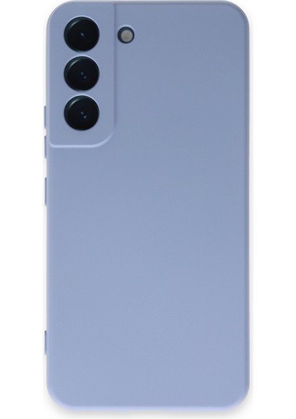 Samsung Galaxy S22 Kapak Kamera Korumalı Içi Kadife Lansman Silikon Kılıf - Lila