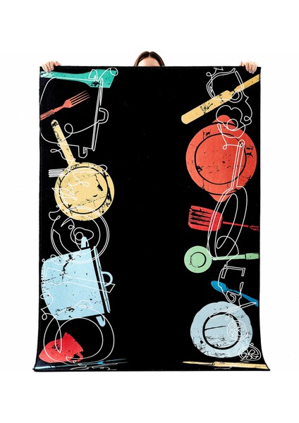 Dekoratif Art Mutfak Kitchen 80x150 cm Mutfak Halısı