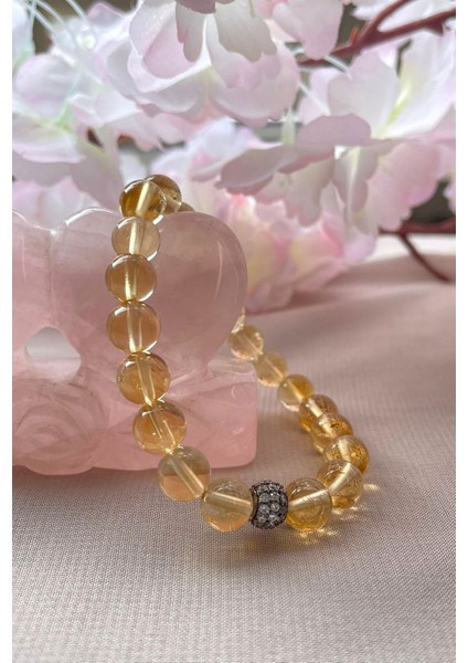 Hakiki Sitrin Doğaltaş Bileklik