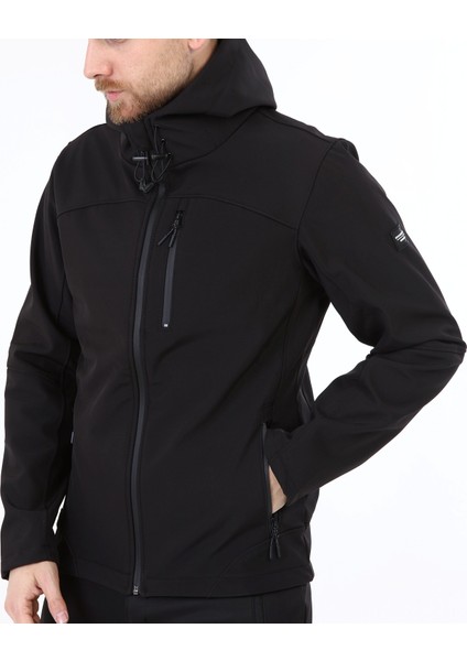 Ghassy Co.erkek Içi Polarlı Su ve Rüzgar Geçirmez Softshell Spor Mont
