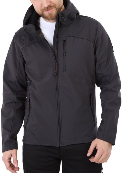 Ghassy Co.erkek Içi Polarlı Su ve Rüzgar Geçirmez Softshell Spor Mont