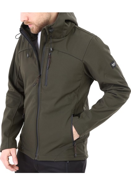 Ghassy Co.erkek Içi Polarlı Su ve Rüzgar Geçirmez Softshell Spor Mont