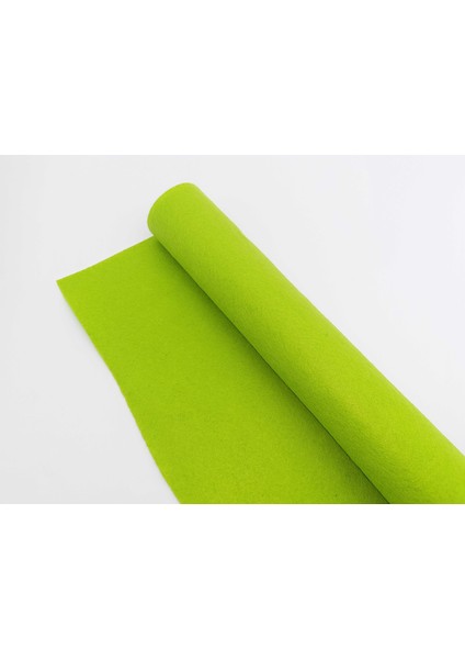 Ince Keçe Neon Yeşil Renk 1 mm Kalınlığında (1 mt x 85 cm Boyutunda)