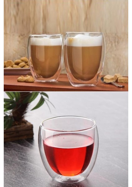 El Yapımı Çift Cidarlı Bardak 80 ml (2 Adet) indirimleri