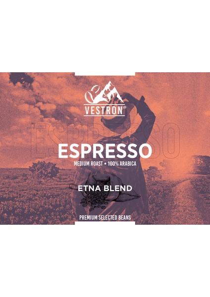 Espresso Medium Roast Etna Blend Çekirdek Kahve 1 kg