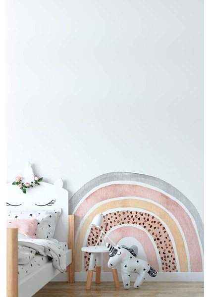 Iskandinav Stil Pastel Gökkuşağı Modern Duvar Sticker