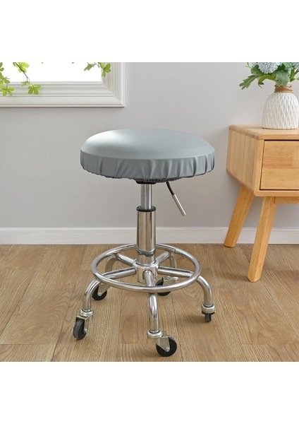 Tabure Sandalye Kapağı, Kırışıklığa Dayanıklı Sandalye Koruyucu, Koltuk Örtüsü, 35-45 cm Gri modelleri