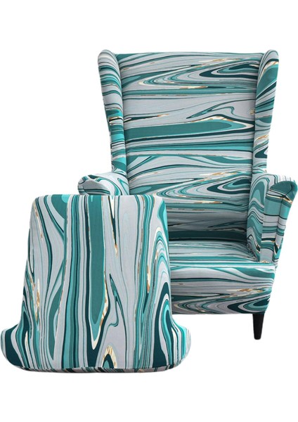 Yumuşak Sandalye Slipcover Direnç Esnek Vintage Oturma Odası Mobilya Işık Yeşil Için