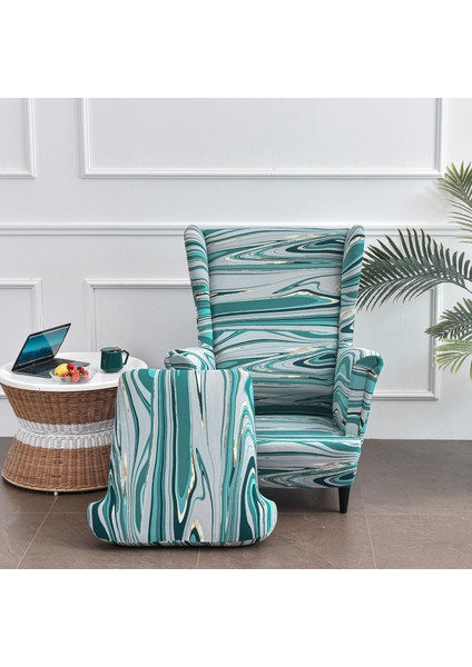 Yumuşak Sandalye Slipcover Direnç Esnek Vintage Oturma Odası Mobilya Işık Yeşil Için modelleri