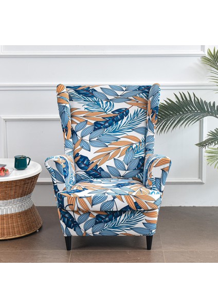 Yumuşak Sandalye Slipcover Direnç Esnek Vintage Oturma Odası Için Mobilya Mavi fırsatları