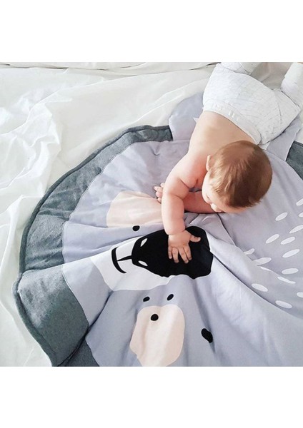 Yüksek Kaliteli Uyku Mat Pamuk Bebek Tarama Battaniye Çocuk Yuvarlak Animails Yastık Kanepe Ped Halı Bebek Tarama Ped Battaniye | Bebek Spor Salonları Ve Playmats (Yurt Dışından) fırsatları