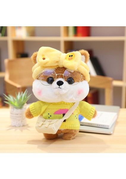 30 Cm Karikatür Sevimli Shiba In Peluş Oyuncak - Sarı (Yurt Dışından)