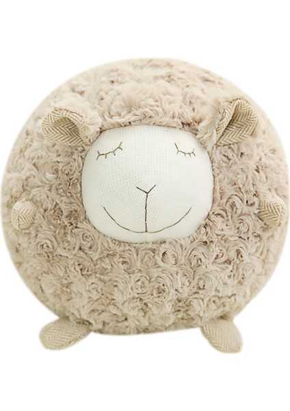 Sevimli Kuzu Peluş Yastık - Kahverengi (Yurt Dışından)