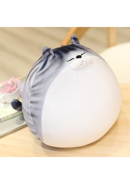 30 Cm Sevimli Kedi Peluş Oyuncak - Beyaz (Yurt Dışından)