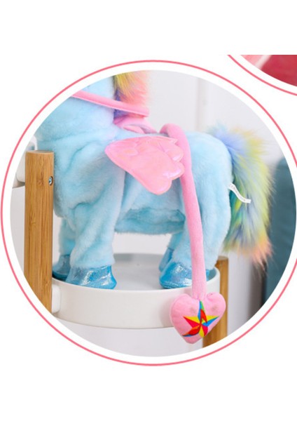 Unicorn Peluş Oyuncak - Mavi (Yurt Dışından)