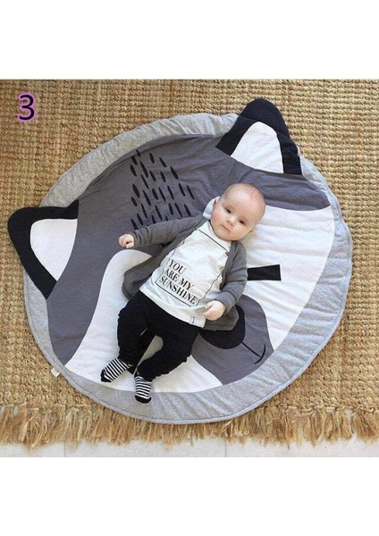 Yüksek Kaliteli Uyku Mat Pamuk Bebek Tarama Battaniye Çocuk Yuvarlak Animails Yastık Kanepe Ped Halı Bebek Tarama Ped Battaniye | Bebek Spor Salonları Ve Playmats (Yurt Dışından) modelleri