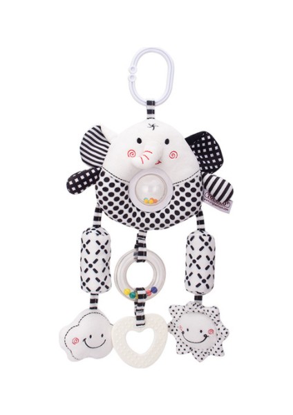 Çocuklar Için Çıngırak Bebek Oyuncakları 0 6 12 Ay Set Yenidoğan Bebek Siyah Beyaz Yumuşak Peluş Sevimli Hayvan Asılı Cep Telefonu Hediye | Bebek Çıngıraklar Ve Cep Telefonu(Yurt Dışından)