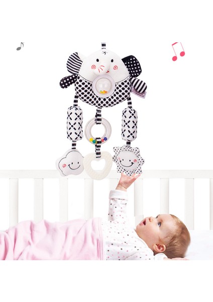 Çocuklar Için Çıngırak Bebek Oyuncakları 0 6 12 Ay Set Yenidoğan Bebek Siyah Beyaz Yumuşak Peluş Sevimli Hayvan Asılı Cep Telefonu Hediye | Bebek Çıngıraklar Ve Cep Telefonu(Yurt Dışından) fiyatları