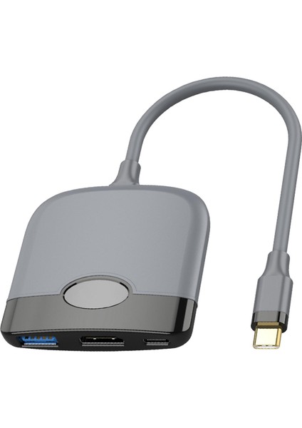 Tip C Usb-C HDMI Adaptörü Dönüştürücü Hub Adaptörü Anahtar Aksesuarları Mavi Için (Yurt Dışından)