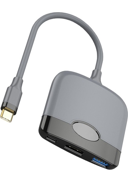 Tip C Usb-C HDMI Adaptörü Dönüştürücü Hub Adaptörü Anahtar Aksesuarları Mavi Için (Yurt Dışından)