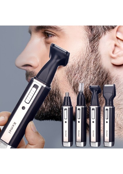 Elektrikli Burun Saç Düzeltici Çok Fonksiyonlu Saç Çıkarıcı Kulak Kaş Sakal Tıraş Makinesi Jilet Yüz Bakımı Saç Kesici USB Şarj Edilebilir (Yurt Dışından) fiyatları