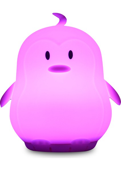 Penguen Müzik Lamba Oyuncu Usb Karikatür Silikon Rgb Çocuklar Çocuklar Için Led Gece Işık Bebek Hediye | Led Gece Işıkları (Yurt Dışından) fırsatları