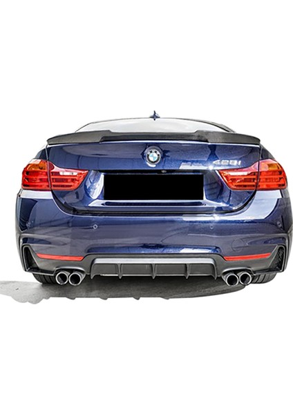 Bmw F32 4 Serisi M Performance Difüzör Piona Black 2014+ Abs Plastik