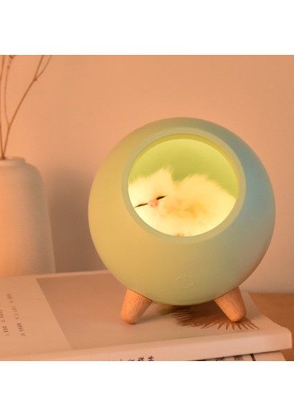 Güzel Küçük Pet House Atmosfer Led Gece Işık Kedi Evi Dokunmatik Karartma Masa Lambası Hediye Çocuk Bebek Yatak Odası Dekorasyon Için | Gece Işıkları (Yurt Dışından) modelleri