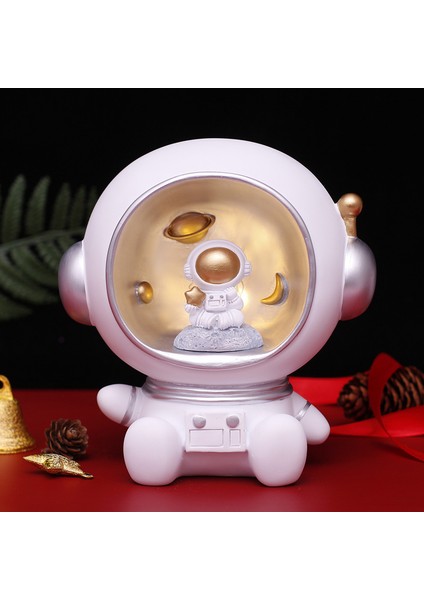 Astronot Spaceman Gece Işık Reçine Aksesuarları Işık Yaratıcı Masa Lambası Işık Hediye Çocuklar Için Bebek Çocuk Odası Dekorasyon | Led Gece Işıkları (Beyaz) (Yurt Dışından) fırsatları