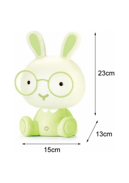 Gözlük Tavşan Gece Lambası Bebek Çocuk Odası Karikatür Led Usb Gece Lambası Noel Hediyesi Çocuk Başucu Ev Dekor Tatil Aydınlatma | Led Gece Işıkları (Yeşil) (Yurt Dışından) fiyatları