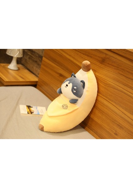 60 Cm Sevimli Karikatür Hayvanlar Muz Peluş Oyuncak Yumuşak Meyve Plushie Yastık Süper Yumuşak Çocuk Oyuncak Bebek Bebek Doğum Günü Hediyesi | Doldurulmuş Ve Peluş Hayvanlar (Husky)