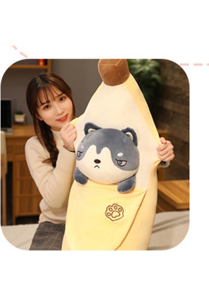 60 Cm Sevimli Karikatür Hayvanlar Muz Peluş Oyuncak Yumuşak Meyve Plushie Yastık Süper Yumuşak Çocuk Oyuncak Bebek Bebek Doğum Günü Hediyesi | Doldurulmuş Ve Peluş Hayvanlar (Husky) fırsatları