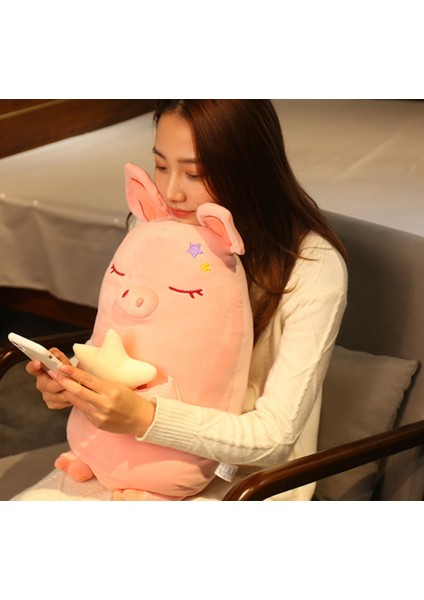 1 Adet 45 Cm Domuz Peluş Oyuncak - Pembe (Yurt Dışından)