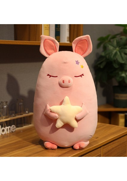 1 Adet 45 Cm Domuz Peluş Oyuncak - Pembe (Yurt Dışından)