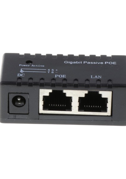 Ethernet Gigabit Pasif Poe Adaptörü Üzerinde 1 Parça Poe Enjektör Güç Kaynağı