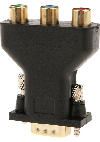 2 Adet 3-Rca Rgb Video Kadın HD15-PIN VGA Bileşen Video Jack Adaptörü