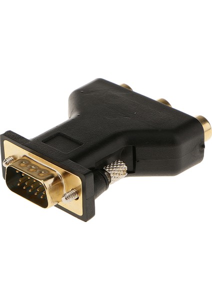 2 Adet 3-Rca Rgb Video Kadın HD15-PIN VGA Bileşen Video Jack Adaptörü