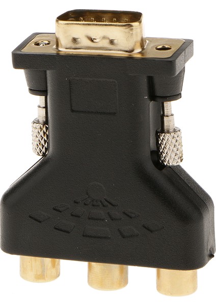 2 Adet 3-Rca Rgb Video Kadın HD15-PIN VGA Bileşen Video Jack Adaptörü