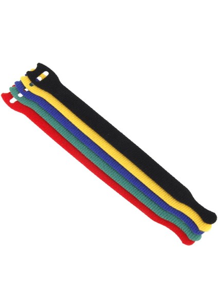 5x Ayarlanabilir Raptiye Kablo Bağları Düzenli Kayış Aracı Organizatör