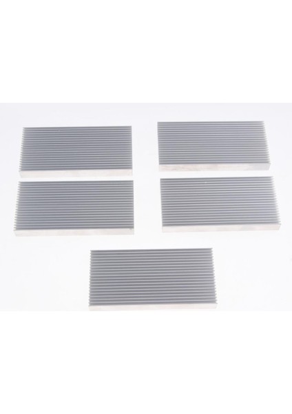 5 Paket Alüminyum Isı Lavabo Soğutma Fin Cpu LED Işık Için (48 * 11 * 100MM)(Yurt Dışından)