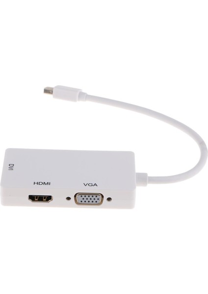 3in 1 Dp Port Erkek Kadın Dvı VGA Bağlayıcı Kablo Adaptörü Dizüstü Bilgisayar Için(Yurt Dışından)