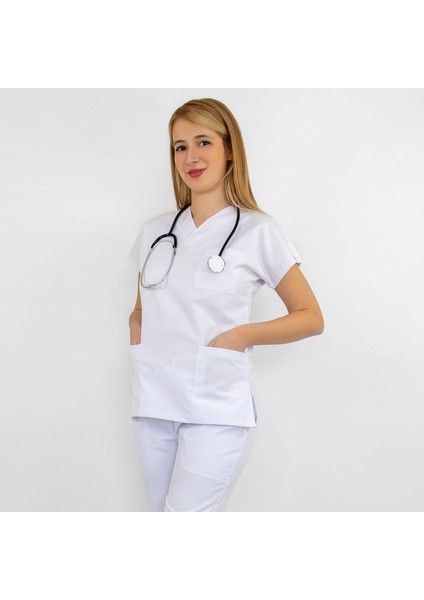 Beyaz Alpaka Alt Üst Takım