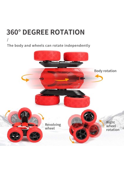 Araba 2.4 Ghz Dublör Sürüklenme Deformasyon Radyo Kontrol Izci 360 Derece Çevirme Rc Araç Oyuncakları