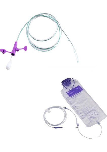 Enteral Nazogastrik Beslenme Sondası 6 Fr + Beslenme Torbası 1200 Ml Set
