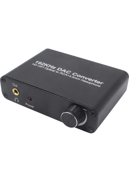 192KHZ Dijital Optik Analog Stereo Dönüştürücü Adaptör Ses Topuzu ile