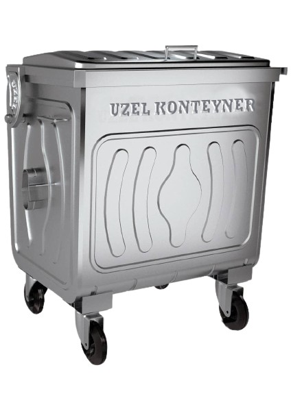 400 Litre Sıcak Daldırma Galvaniz Çöp Konteyneri