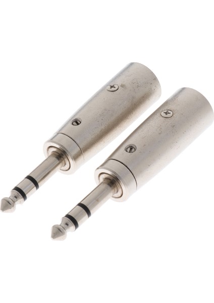 2 Adet Xlr Erkek Fiş ile 3 Pin ile 6.35MM Stereo Fiş Mikrofon Adaptörü