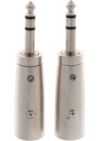 2 Adet Xlr Erkek Fiş ile 3 Pin ile 6.35MM Stereo Fiş Mikrofon Adaptörü