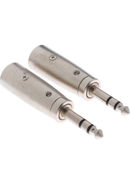 2 Adet Xlr Erkek Fiş ile 3 Pin ile 6.35MM Stereo Fiş Mikrofon Adaptörü